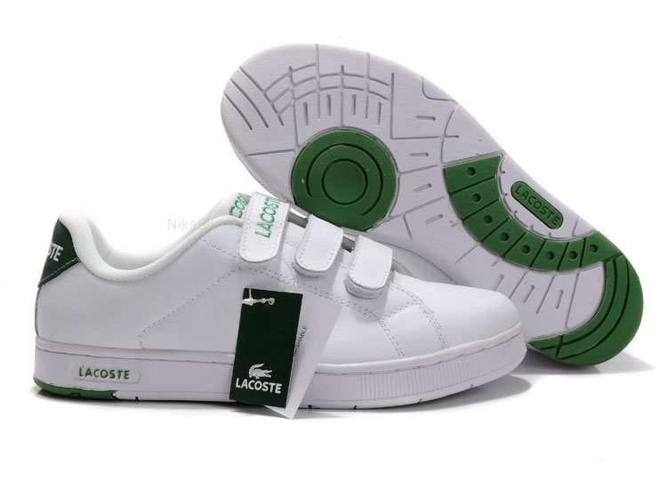 Mens Lacoste Camden Retro Trim shoes white/green