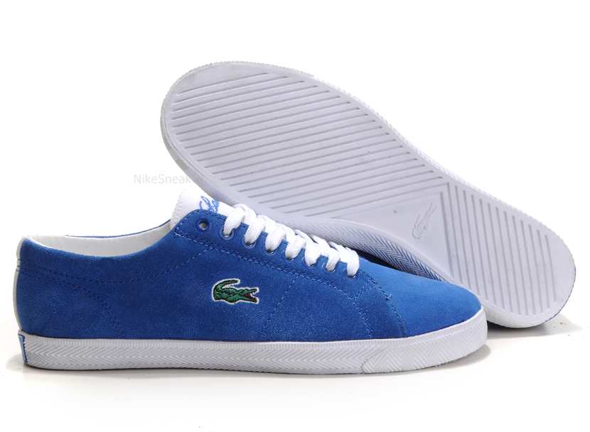 Lacoste fabric light blue shoes