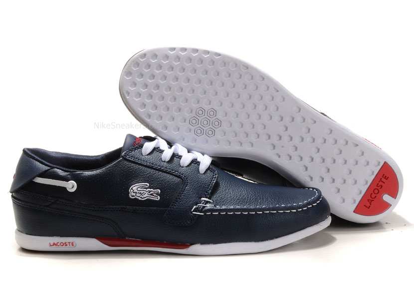 Lacoste Leather Deep Blue Shoes