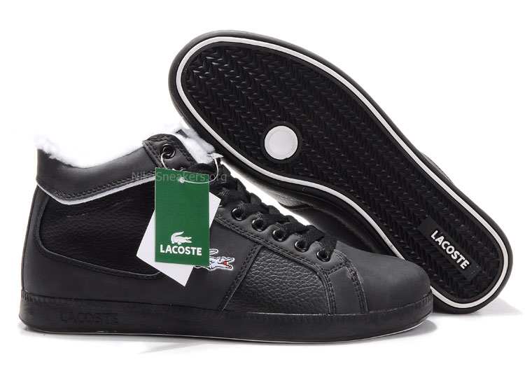 black Mens Lacoste Observe 2 Hi Shoes black Mens Lacoste Observe 2 Hi Shoes