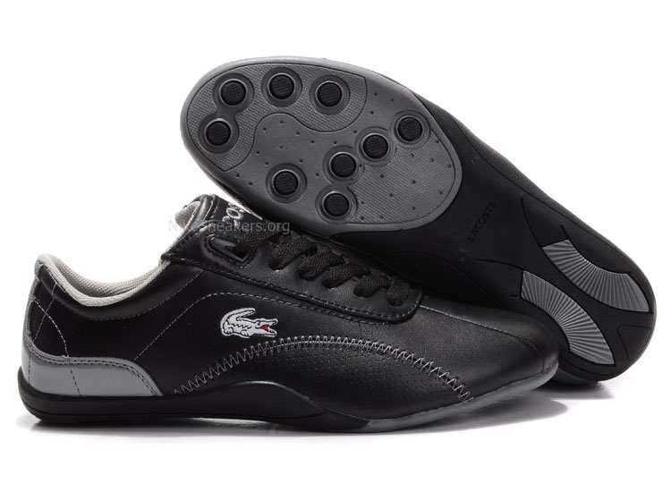 black/grey Mens Lacoste Shua Lace Shoes black/grey Mens Lacoste Shua Lace Shoes