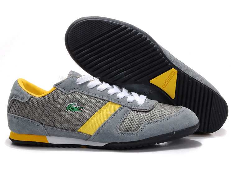 Mens Lacoste ZEPHER MR2 Shoes grey/yellow Mens Lacoste ZEPHER MR2 Shoes grey/yellow