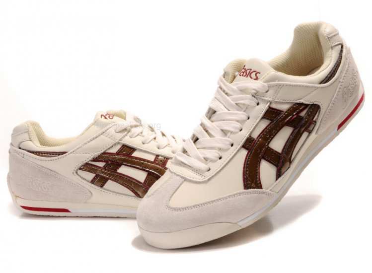 Asics New Arrival Shoes Beige/Brown/Red Asics New Arrival Shoes Beige/Brown/Red