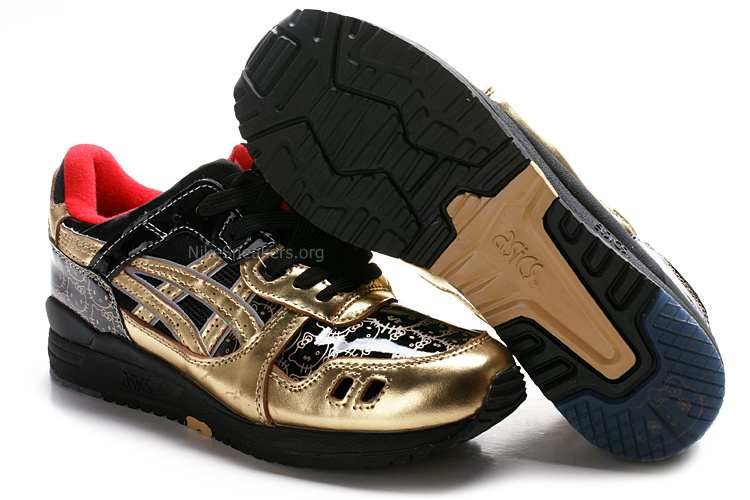 Asics Gel Lyte x Hello Kitty Shoes - Gold/Black/Red