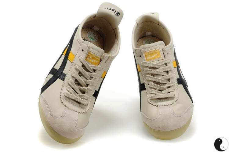 Asics Mexico 66 Shoes Beige/White/Black/Yellow Asics Mexico 66 Shoes Beige/White/Black/Yellow