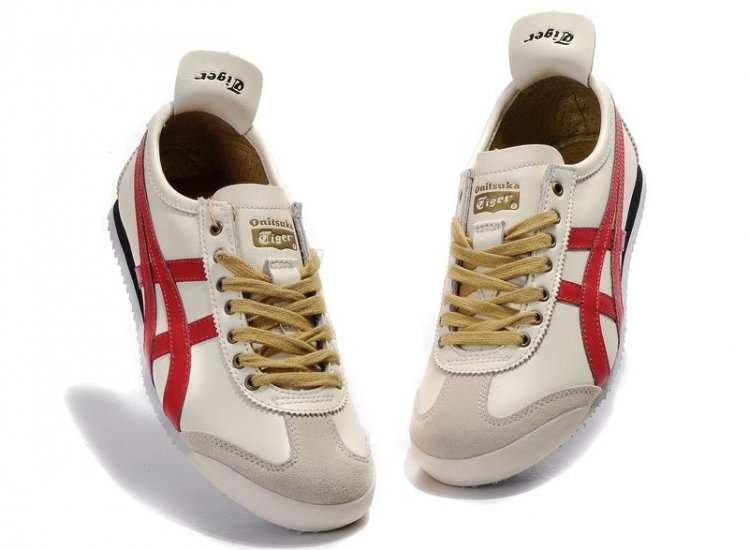 Asics Mexico 66 Lauta Shoes Beige White/Red/Grey Asics Mexico 66 Lauta Shoes Beige White/Red/Grey