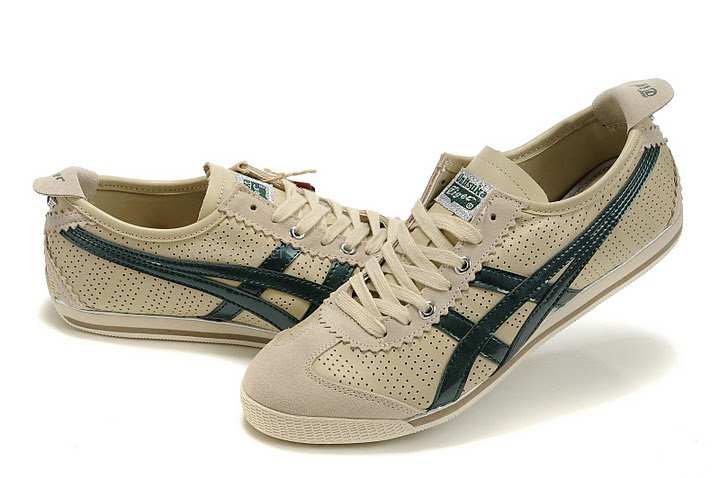 Asics Mini Shoes Beige/Green Asics Mini Shoes Beige/Green