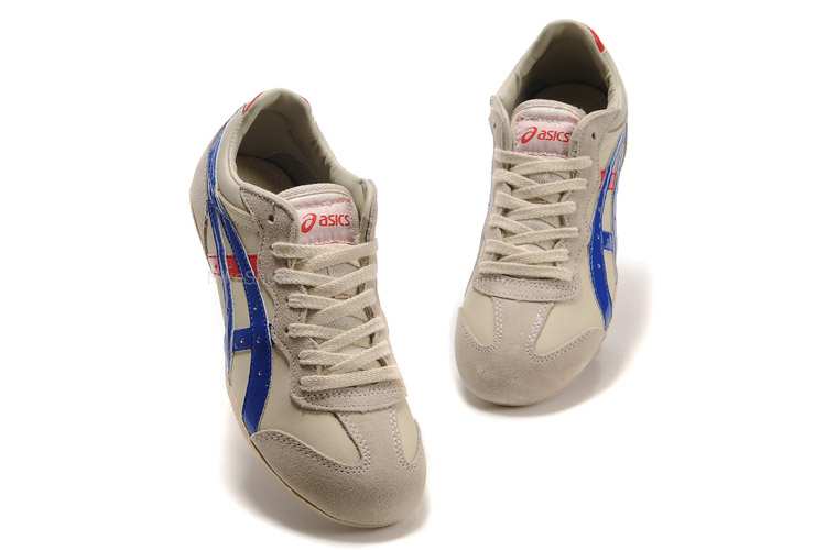 Asics Whizzer Lo Shoes Beige/Blue/Red