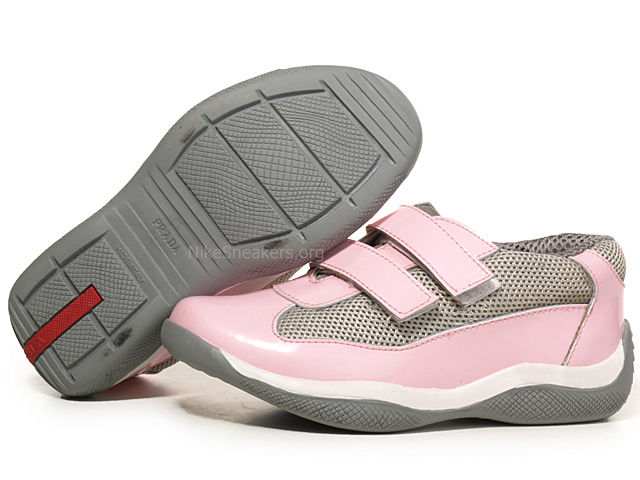 Prada Kids' Shoes- Pink / White Leather Prada Kids' Shoes- Pink / White Leather