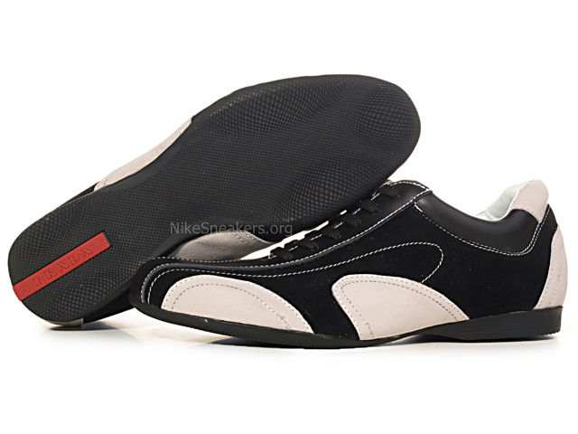 Prada Men's Casual Shoes - Black / Linen Leather Prada Men's Casual Shoes - Black / Linen Leather