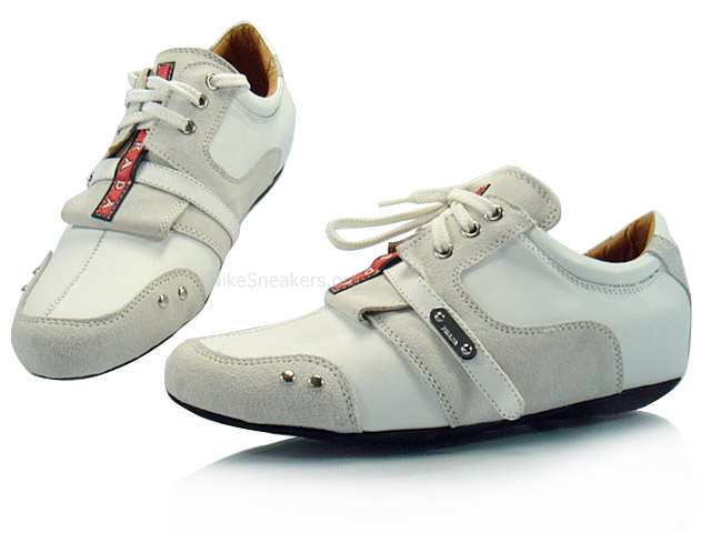 Prada Women's Low Shoes White / Grey