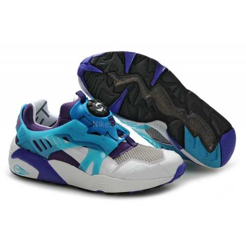 Puma Disc Blaze Mens Blue White Grey