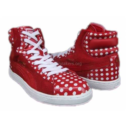 Puma First Round RP Mens Dots Red White Puma First Round RP Mens Dots Red White
