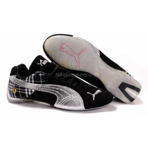 Puma Future Cat GT Ferrari Big Grid Mens Dark Black Silver White Puma Future Cat GT Ferrari Big Grid Mens Dark Black Silver White