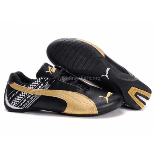 Puma Future Cat GT Ferrari Grid Mens Black Glod White Puma Future Cat GT Ferrari Grid Mens Black Glod White