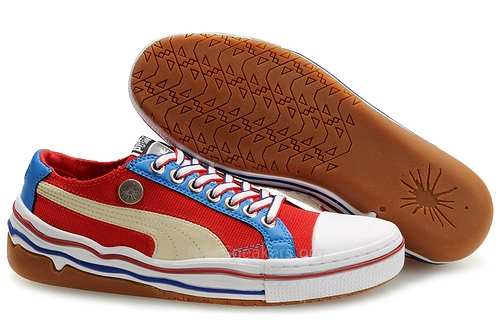Puma Mihara MY-24 Mens Red Beige Blue Puma Mihara MY-24 Mens Red Beige Blue