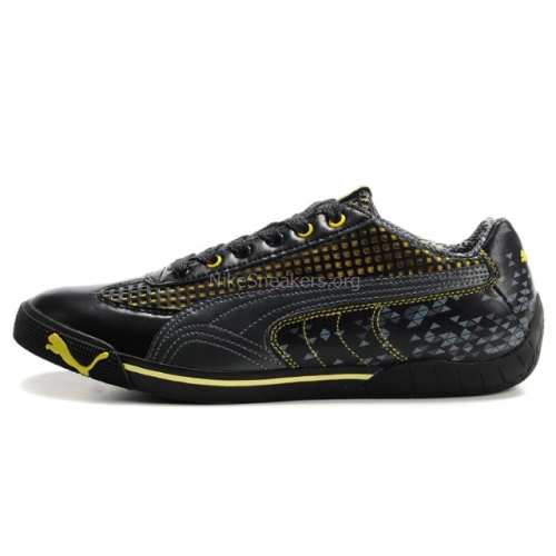 Puma Speed Cat 2.9 Mens Black Grey Yellow (7) Puma Speed Cat 2.9 Mens Black Grey Yellow (7)