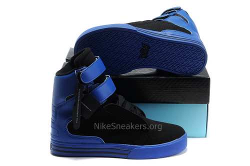 Kids Supra Shoes Black/Blue