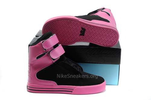 Kids Supra Shoes Black/Red