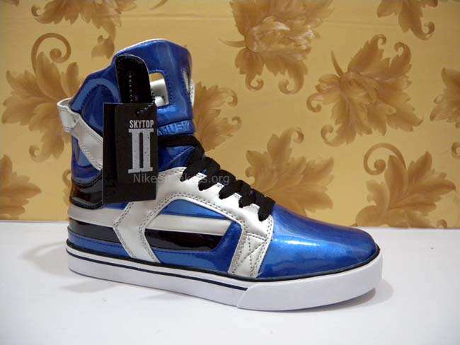 Womens Supra Skytop II Blue/Silver/White