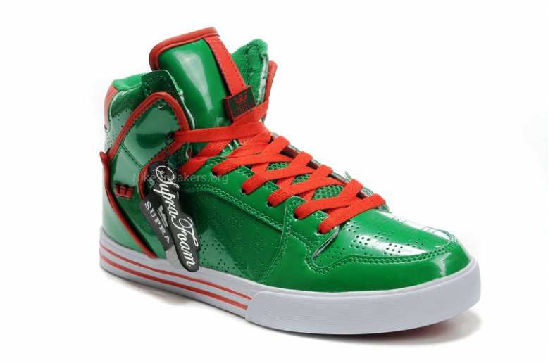 Womens Supra Vaider Green/Red/White
