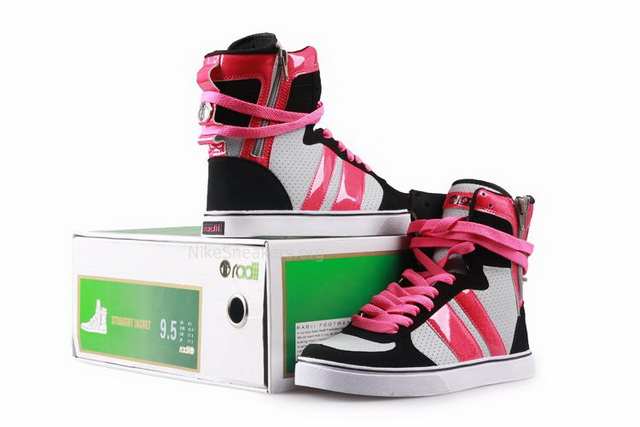 Women's Radii Shoes Black/White/Pink
