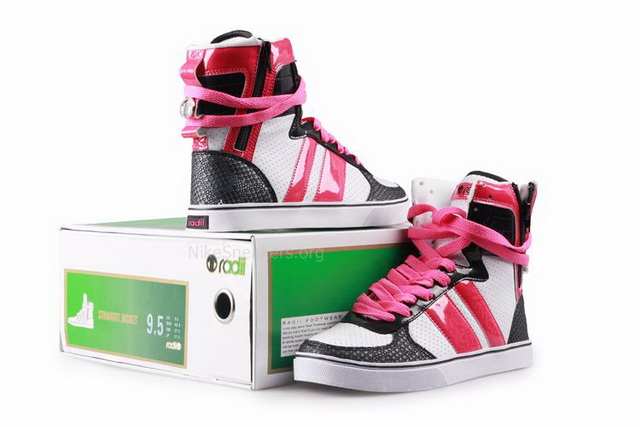 Women's Radii Shoes Black/White/Pink