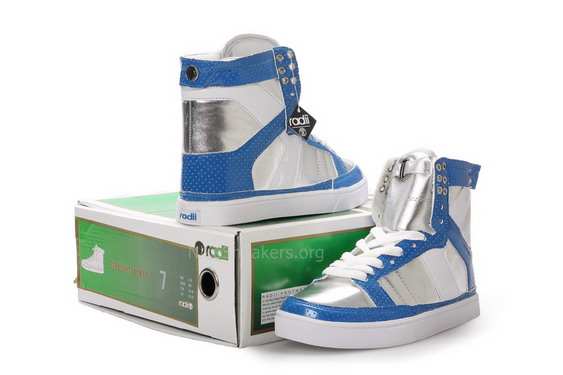 Women's Radii Shoes Blue/Silver/White