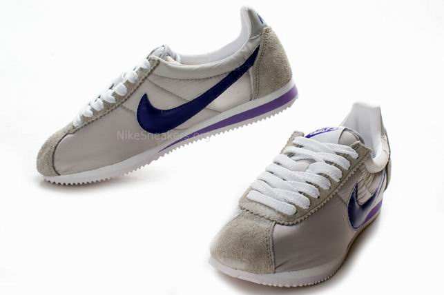 Nike Cortez Shoes Beige/Blue Nike Cortez Shoes Beige/Blue