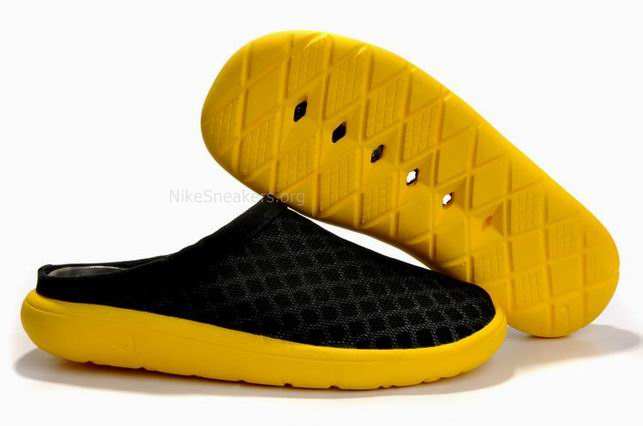 Nike Air Rejuven 8 Mule Shoes Black/Yellow