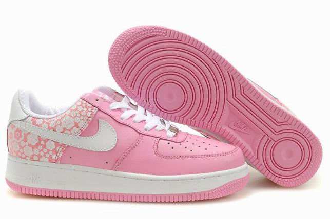 Nike Air Force 1 Shoes Peach/White Nike Air Force 1 Shoes Peach/White