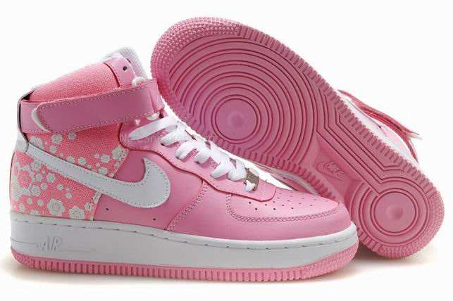 Nike Air Force 1 Shoes Peach/White Nike Air Force 1 Shoes Peach/White