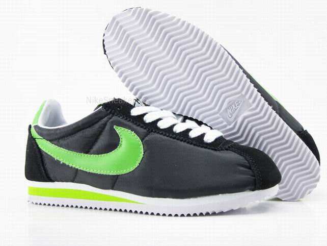 Nike Cortez Shoes Black/Green Nike Cortez Shoes Black/Green